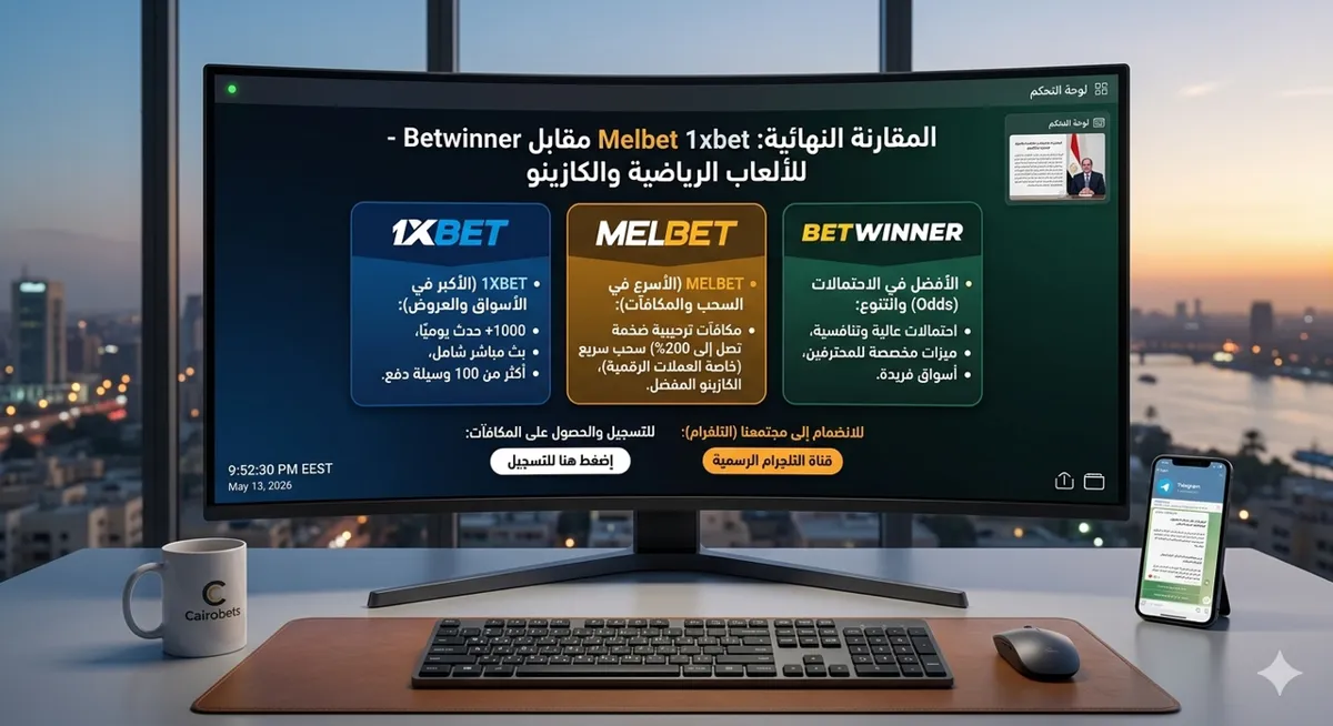 المقارنة الشاملة: 1xbet و Melbet و Betwinner - أيهما تختار في 2026
